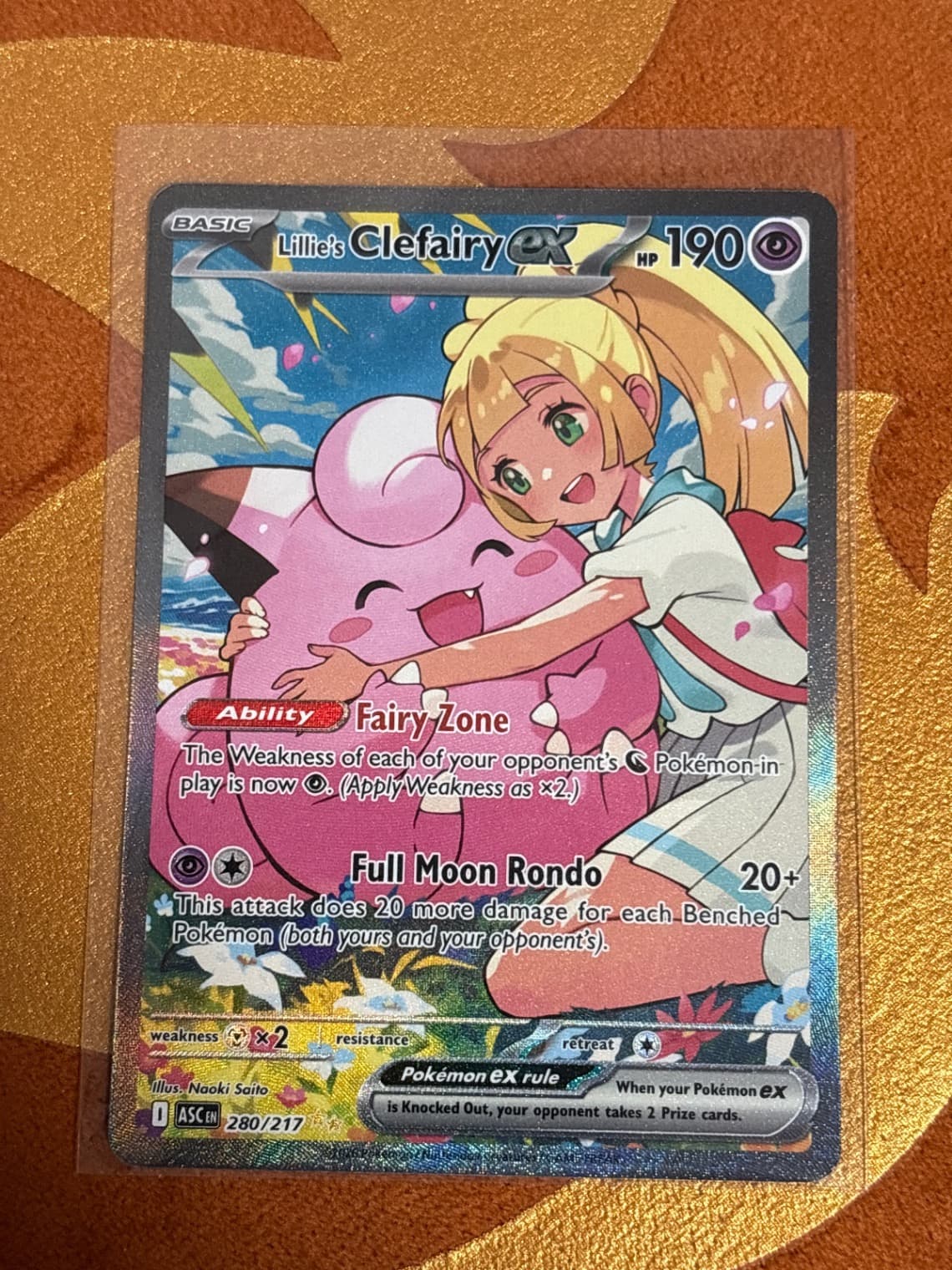 ping ( 2026 Pokemon TCG Mega Evolution Ascended Heroes #280 Lillie's Clefairy ex SIR )